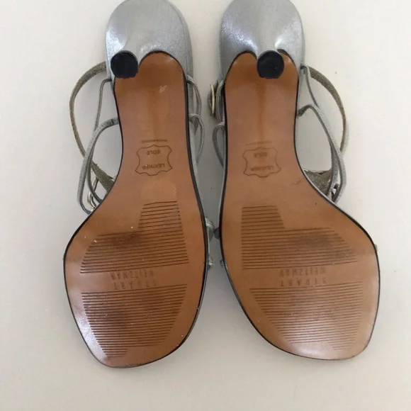 STUART WEITZMAN CRYSTAL FLOWER SANDALS SIZE 6 - Picture 16 of 16